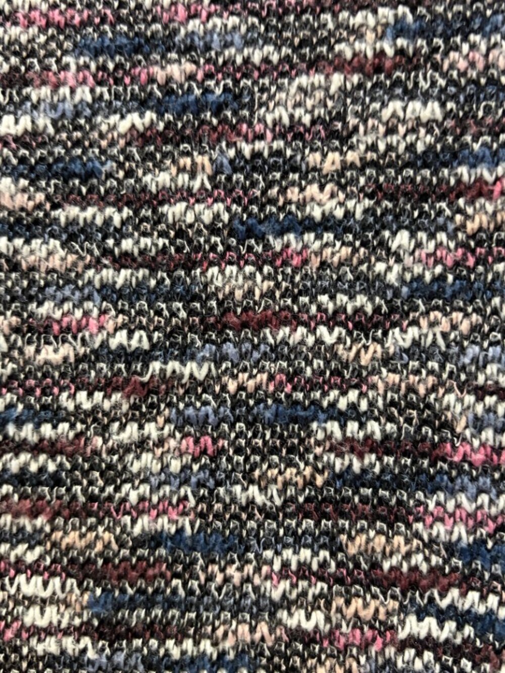 Madewell Multicolor Marled Knit Pullover Sweater Size Medium Cotton, Pink/Gray - Picture 6 of 9